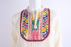 Vintage 70's Cotton Embroidered Blouse 