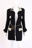 Vintage 97P Chanel Black Jacket Coat 