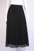 Vintage Black Pleated Lace Skirt 