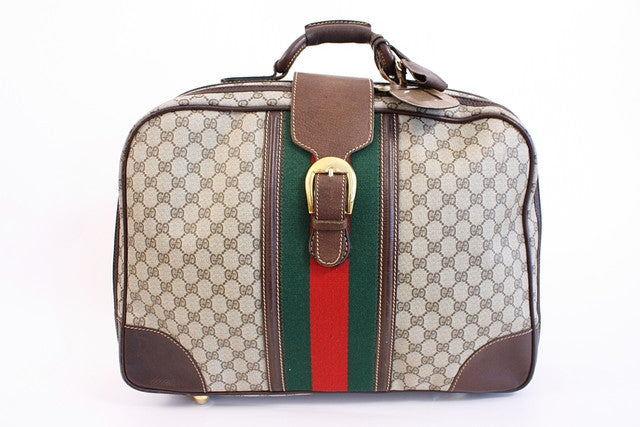 Gucci Luggage Bag, 1950s, 1960s, Vintage Gucci, Rare Designer Bag