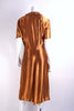 Vintage 40's Bronze Satin Dress