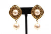 Vintage Chanel Gold Pearl Earrings 