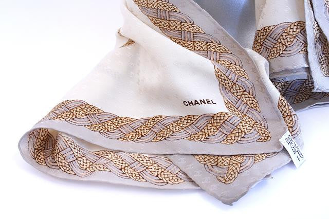 Vintage CHANEL Silk Scarf at Rice and Beans Vintage