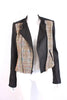 Theory Leather & Tweed Jacket