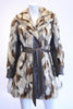 Vintage 60's Patchwork Mink Fur & Leather Coat