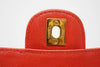 Vintage Chanel Red Caviar Leather Flap Handbag