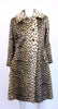 Vintage 60's Safari Faux Leopard Fur Coat