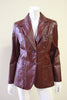 1970s ETIENNE AIGNER Oxblood Leather Blazer
