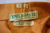 1960s EMILIO PUCCI Orange Silk Capris