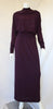 1970s GIVENCHY Purple Silk Jersey Gown