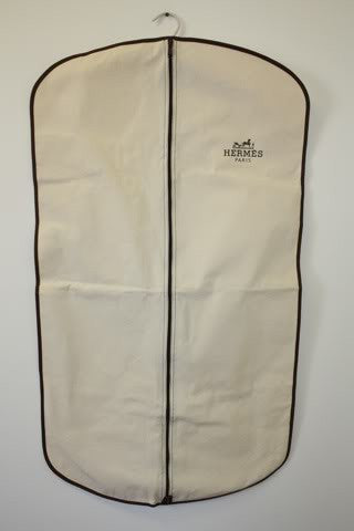 Vintage HERMES Natural Cotton Single Garment Bag with Logo