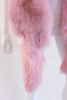 Vintage Pink Fox Fur Stole Scarf