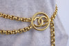 Rare Vintage Chanel Gold CC Medallion Belt