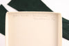 Vintage 50's Green Suede Gloves w/Leaf Design