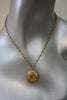 Vintage 70's CHANEL Gold CC Starburst Pendant on Gold Chain