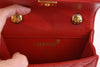 Vintage Chanel Red Flap Bag 