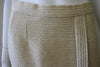 Vintage CHANEL White & Gold Metallic Boucle Faux Wrap Skirt