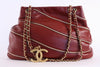 Vintage Chanel Red Paris-Moscow Tote Bag 