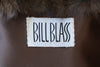 Vintage BILL BLASS Satin Coat w/Sable Fur Collar