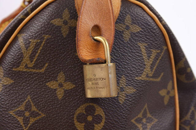 Louis Vuitton Authentic Vintage Monogram Speedy 25 with Lock
