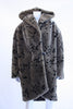 Vintage 80's Animal Print Faux Fur Coat
