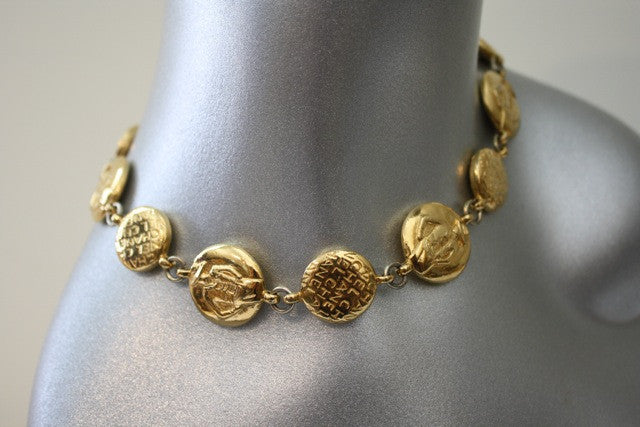 Vintage 70's CHANEL Coin Necklace at Rice and Beans Vintage