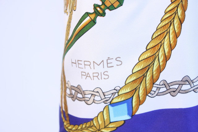 Vintage HERMES Equestrian Silk Scarf at Rice and Beans Vintage