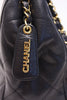 Vintage Chanel Quilted Logo Handbag 