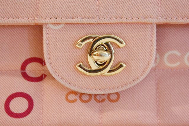 Vintage CHANEL Coco Pink Flap Bag at Rice and Beans Vintage