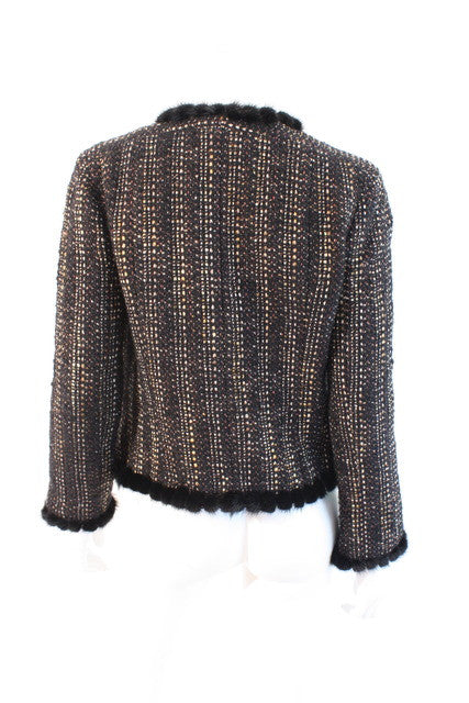 CHANEL Tweed Jacket Mink Fur at Rice and Beans Vintage