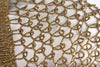 Vintage 40's Crepe Dress w/Gold Crochet 