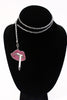 Lynn Ban Double Sided Diamond Lips Lariat Necklace