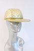 Vintage Chanel Gold Leather Baseball Hat