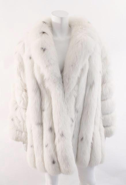Vintage Saga Spotted Fox Fur Coat