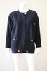 Vintage CHANEL Black Wool Crepe Jacket