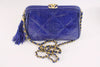 Vintage Chanel Blue Lizard Bag