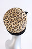 Vintage 60's Fur Leopard Print Hat