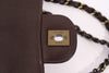 Rare Vintage Chanel Brown Single Flap Bag 