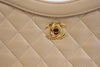 Vintage Chanel Beige Convertible Handbag Clutch