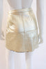 Vintage Gianni Versace Gold Leather Skirt