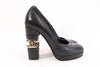 Vintage chanel logo heels 