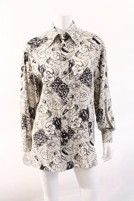 Vintage CHANEL Victorian Blouse at Rice and Beans Vintage
