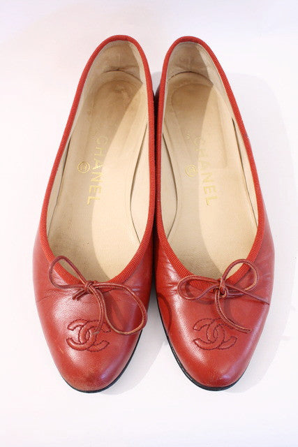 Vintage CHANEL Ballet Flats at Rice and Beans Vintage