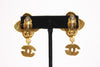 Vintage Chanel Gold & Pearl CC Earrings