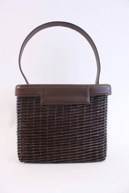 Rare Vintage CHANEL Basket Handbag at Rice and Beans Vintage