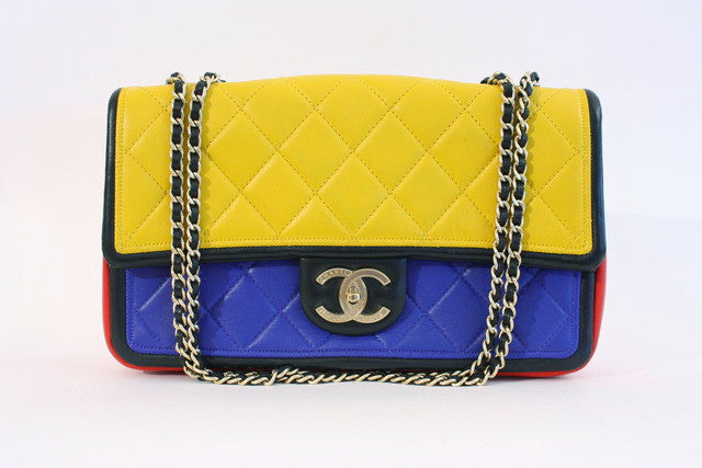 Chanel Multicolor graphic flap bag 