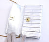 Rare Vintage Chanel silver flap handbag