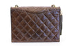 Vintage Chanel Brown Lizard Flap Bag 