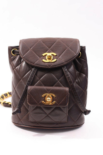 Rare Vintage CHANEL Backpack at Rice and Beans Vintage