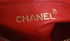 Vintage Chanel Logo Red  Bag 